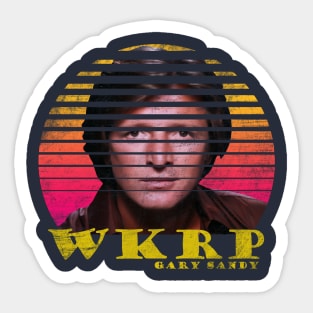 ACTOR GARY SANDY VINTAGE WKRP Sticker